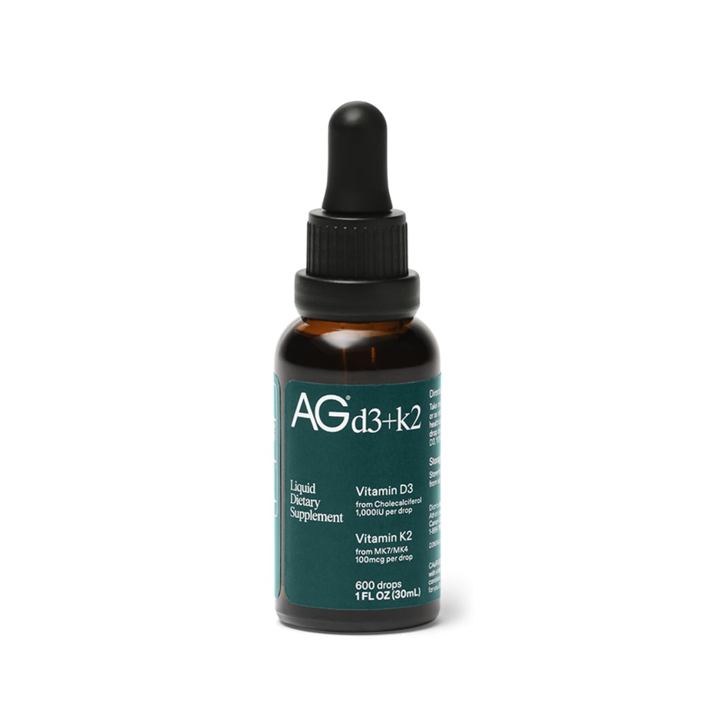 Frasco gotas vitamina d3 k2 ag1 para salud ósea