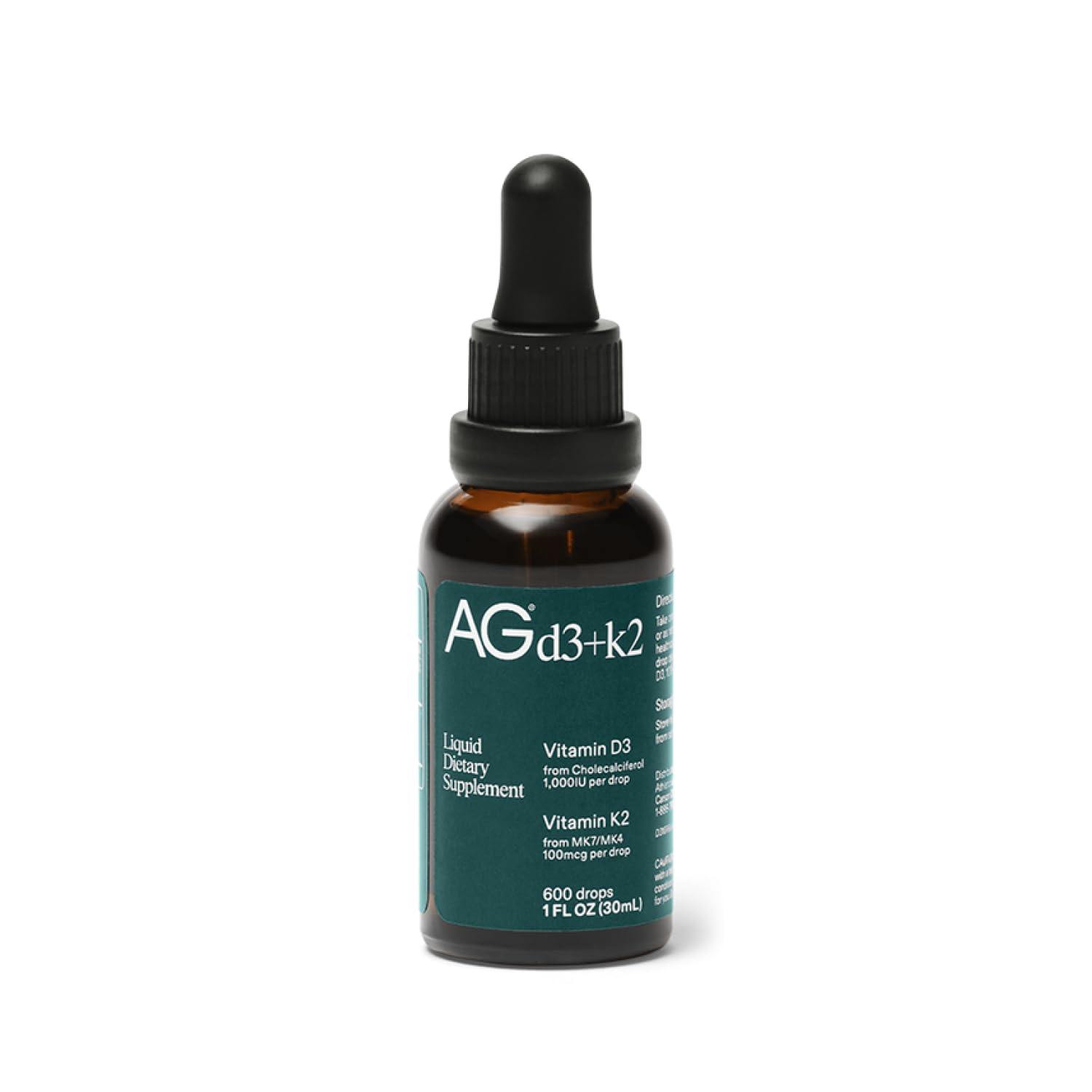 Frasco gotas vitamina d3 k2 ag1 para salud ósea