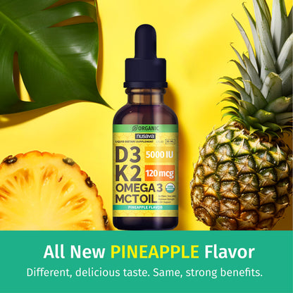 Frasco gotas vitamina d3 k2 piña 4 pack