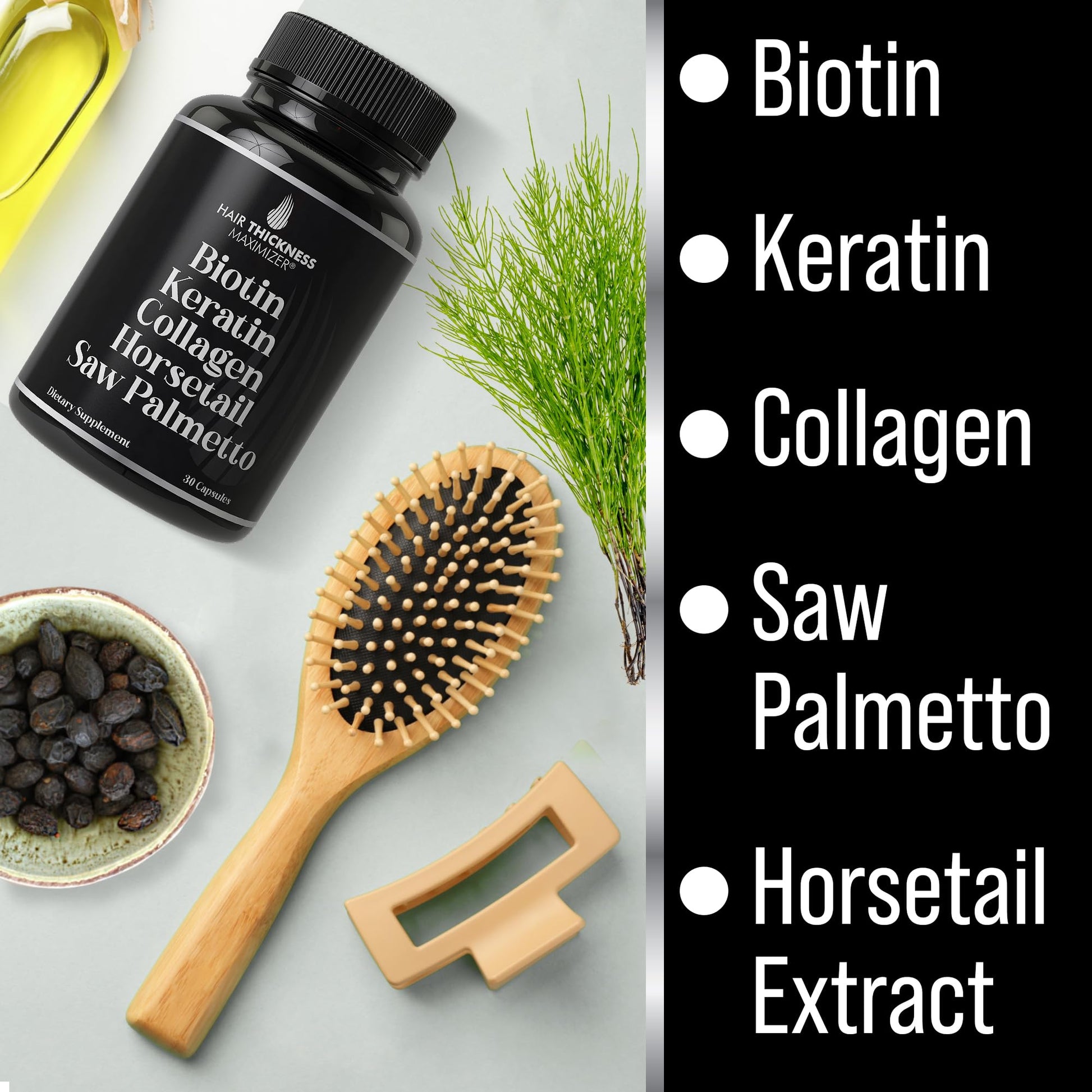 Frasco Hair Thickness Maximizer vitaminas para cabello sano
