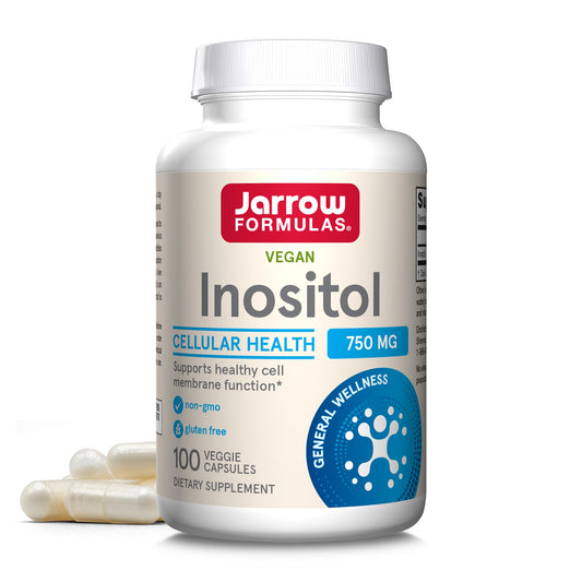 frasco de inositol jarrow formulas 750 mg
