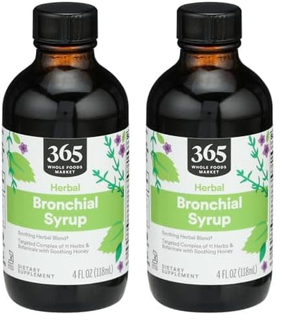 Frasco de jarabe bronquial Whole Foods Market 4 oz