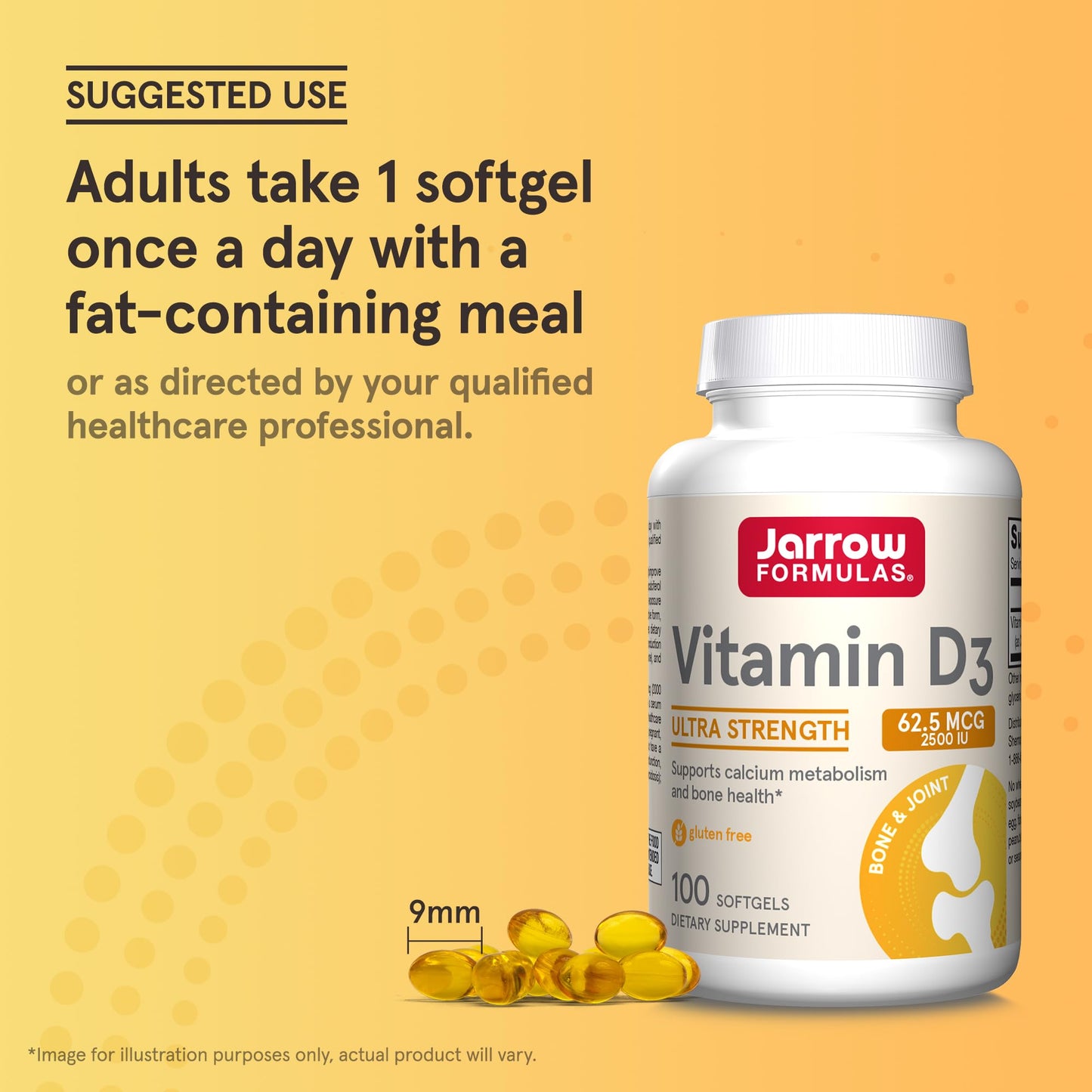 Frasco jarrow formulas vitamina d y softgels