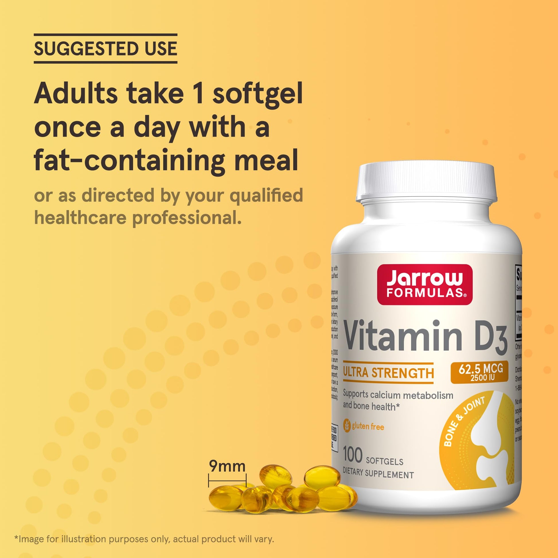 Frasco jarrow formulas vitamina d y softgels