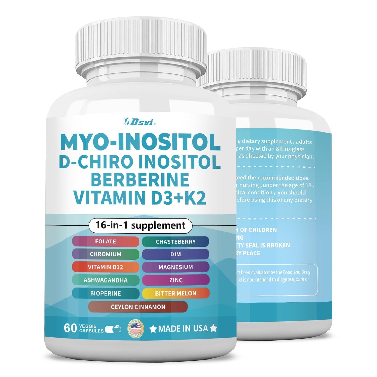 Frasco lateral suplemento Dr.LexMoss inositol bienestar hormonal