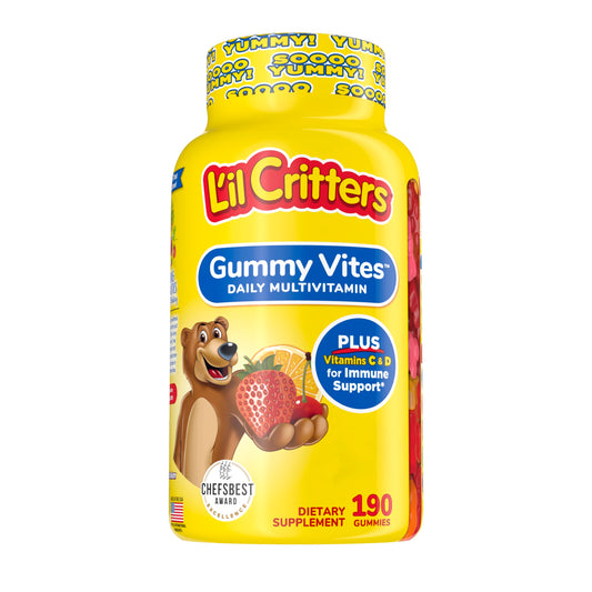 Frasco L'il Critters Gummy Vites 190 gomitas para niños