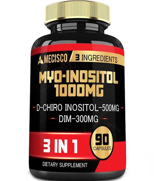Frasco Mecisco suplemento 3en1 inositol con DIM bienestar mujer