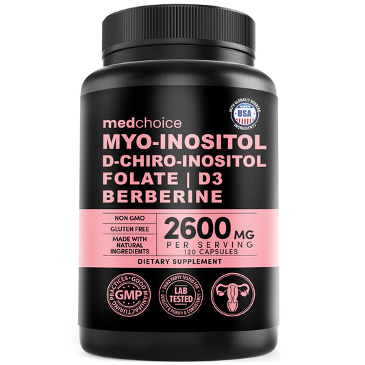 Frasco MEDCHOICE cápsulas inositol 40-1 soporte hormonal mujeres