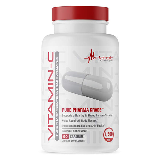 Frasco Metabolic Nutrition Vitamina C 1500mg 90 cápsulas