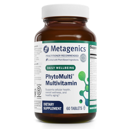 Frasco de Metagenics multivitamínico PhytoMulti