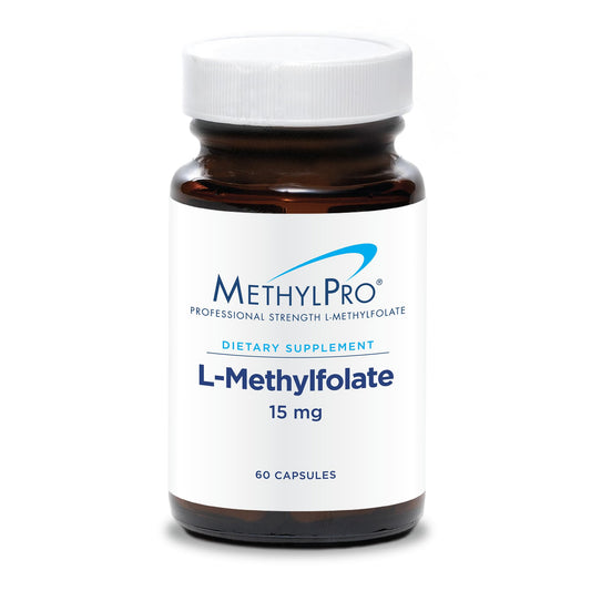 Frasco MethylPro metilfolato 15 mg 60 cápsulas apoyo cerebral