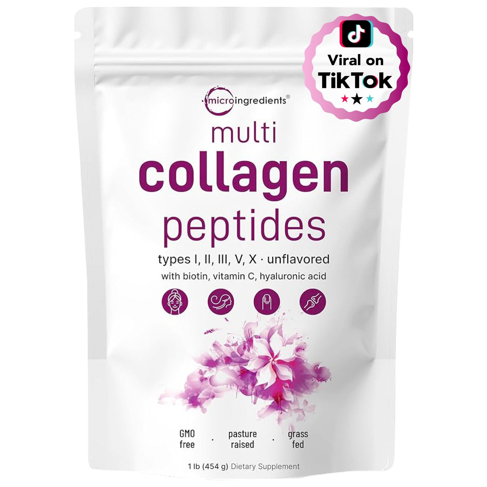 Frasco Micro Ingredients cápsulas D3 K2 con colágeno multi beneficios