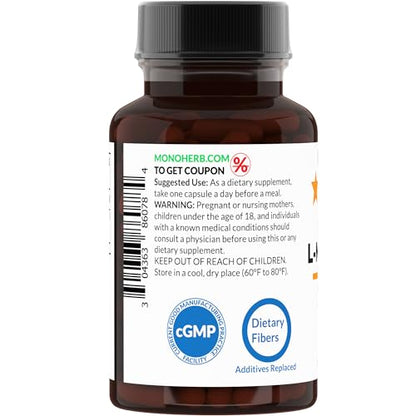 Frasco de MONOHERB L-metilfolato suplemento vitamina B