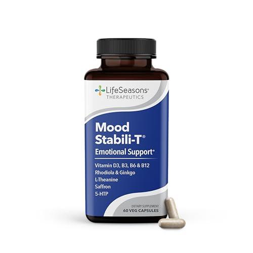 Frasco de Mood Stabili-T de LifeSeasons con cápsulas