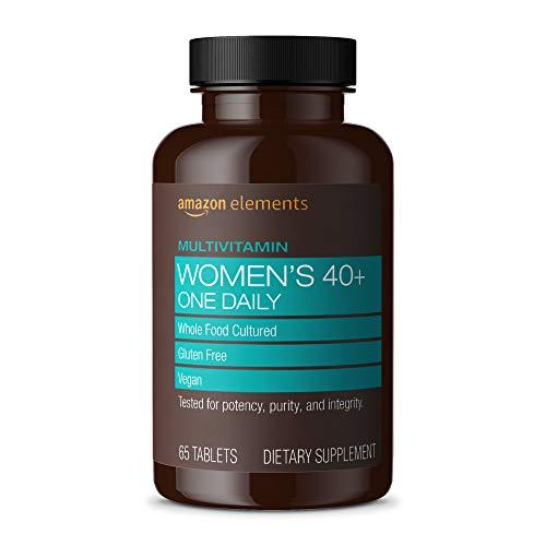Frasco de multivitaminas Amazon Elements para mujeres mayores de 40
