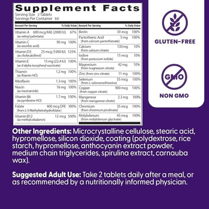 Frasco de multivitaminas Doctor's Best mujeres