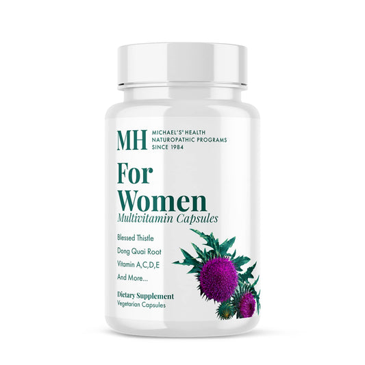 Frasco de multivitaminas Michael's para mujeres
