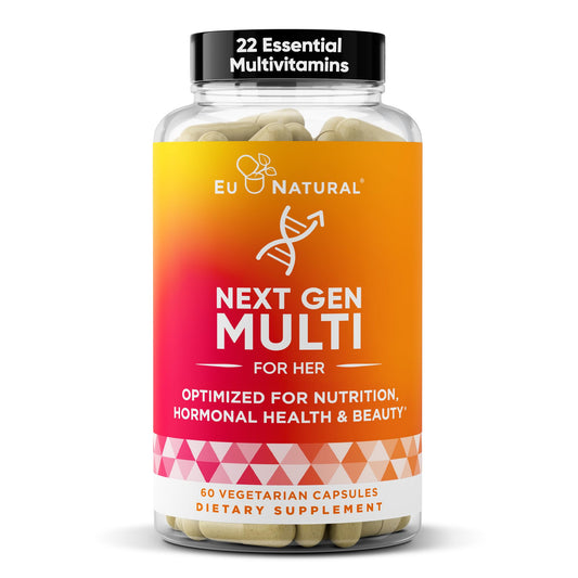 Frasco de multivitaminas Next Gen para mujeres