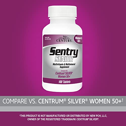 Frasco multivitamínico 21st Century Sentry mujeres maduras