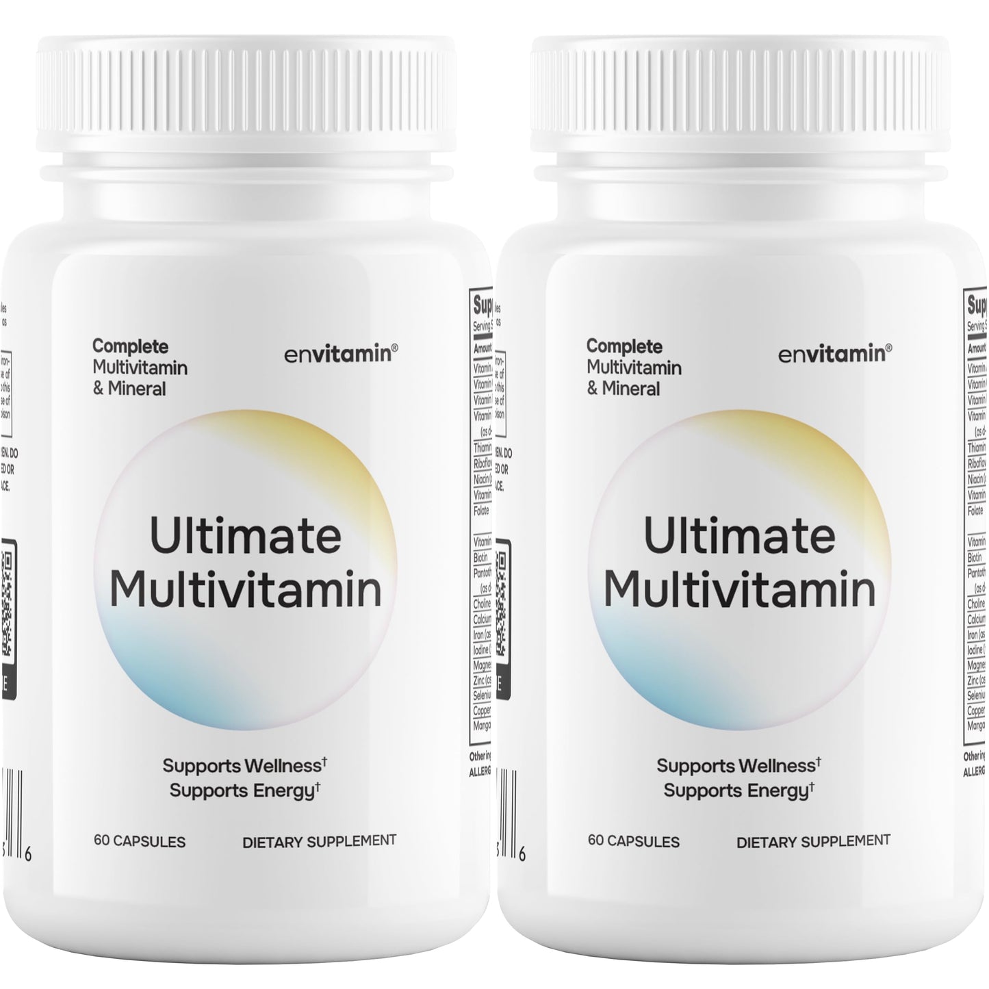 Frascos de multivitamínico envitamin Ultimate