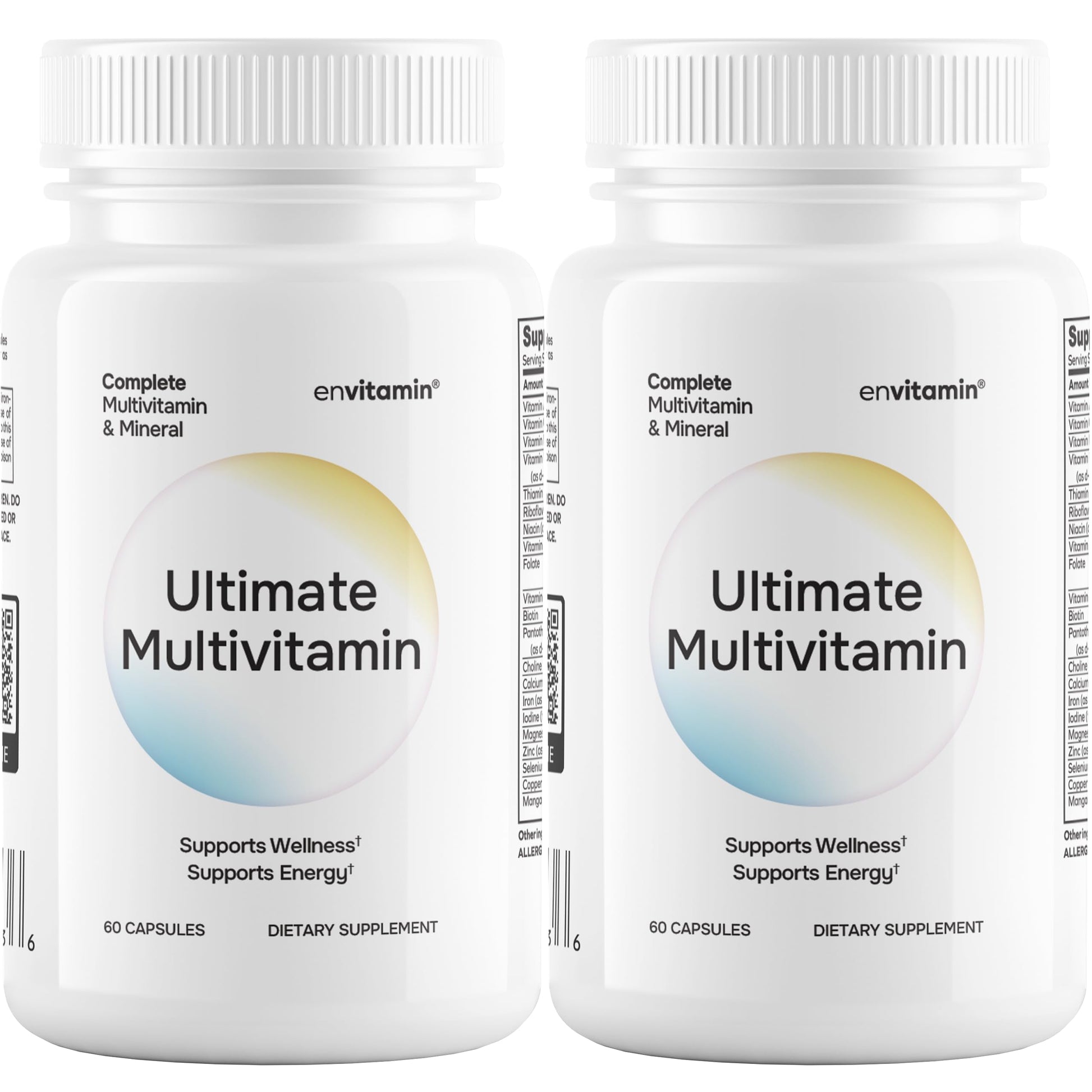 Frascos de multivitamínico envitamin Ultimate