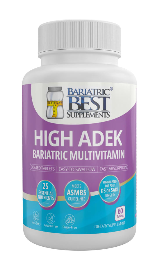 Frasco de multivitamínico High ADEK bariátrico, 60 tabletas