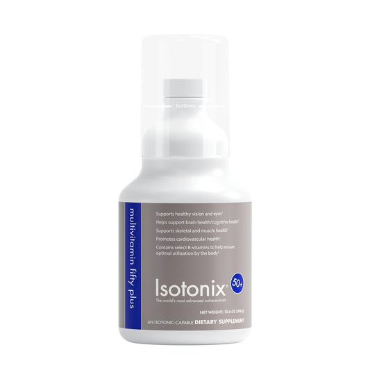 Frasco multivitaminico Isotonix Fifty Plus para mayores de 50 años