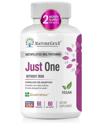 Frasco multivitamínico methylado NatureGenX Just One