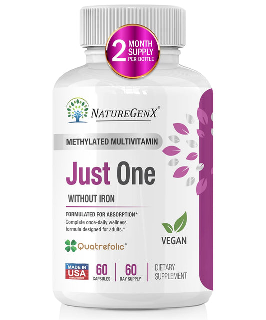 Frasco multivitamínico methylado NatureGenX Just One