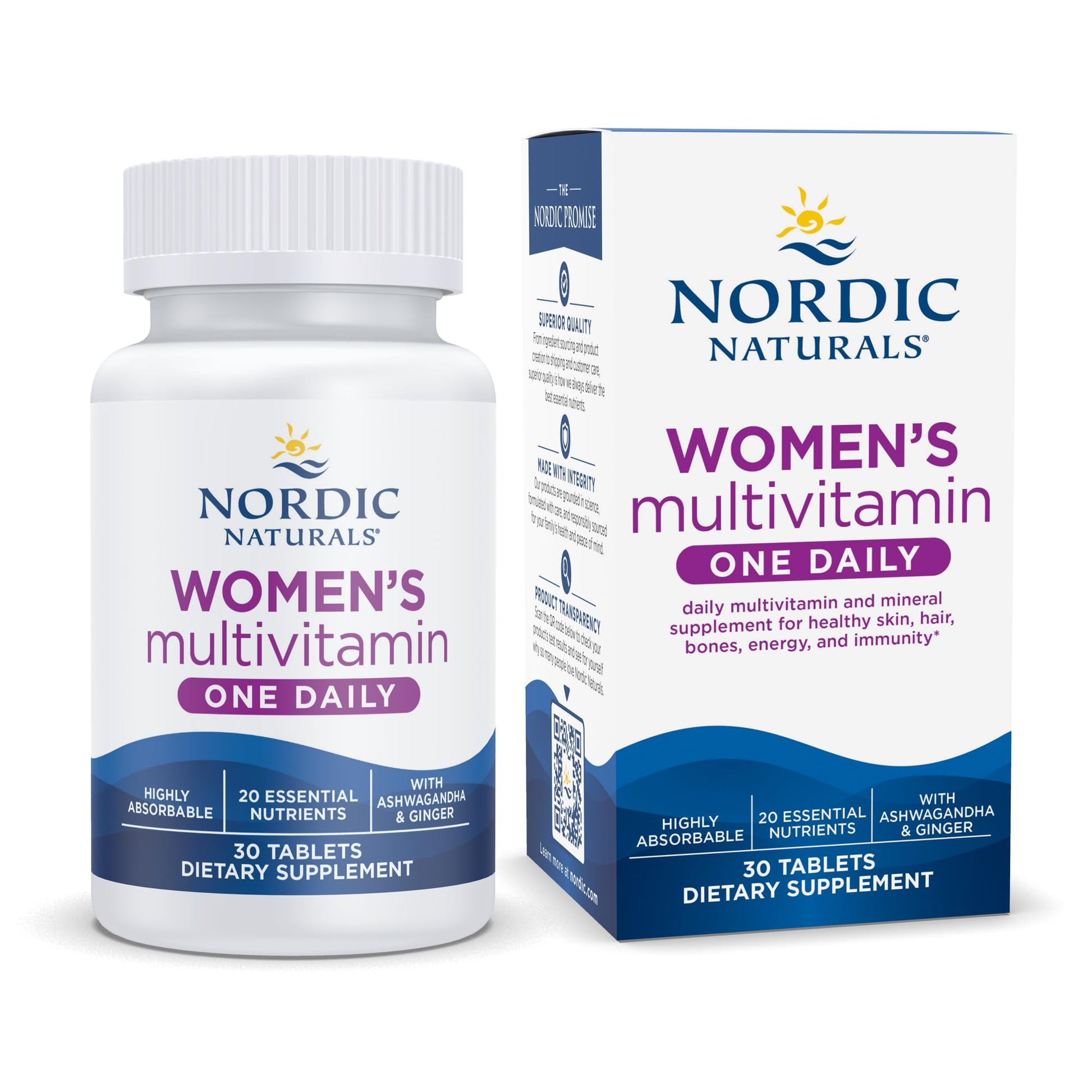 Frasco de multivitamínico para mujeres Nordic Naturals