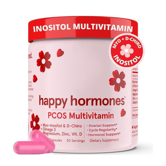 Frasco multivitamínico OZOXOO PCOS 120 cápsulas