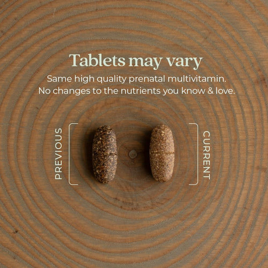 Frasco de multivitamínico prenatal New Chapter para mujeres mayores