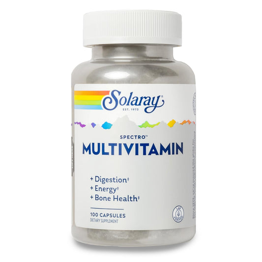 Frasco de multivitamínico SOLARAY Spectro con hierro