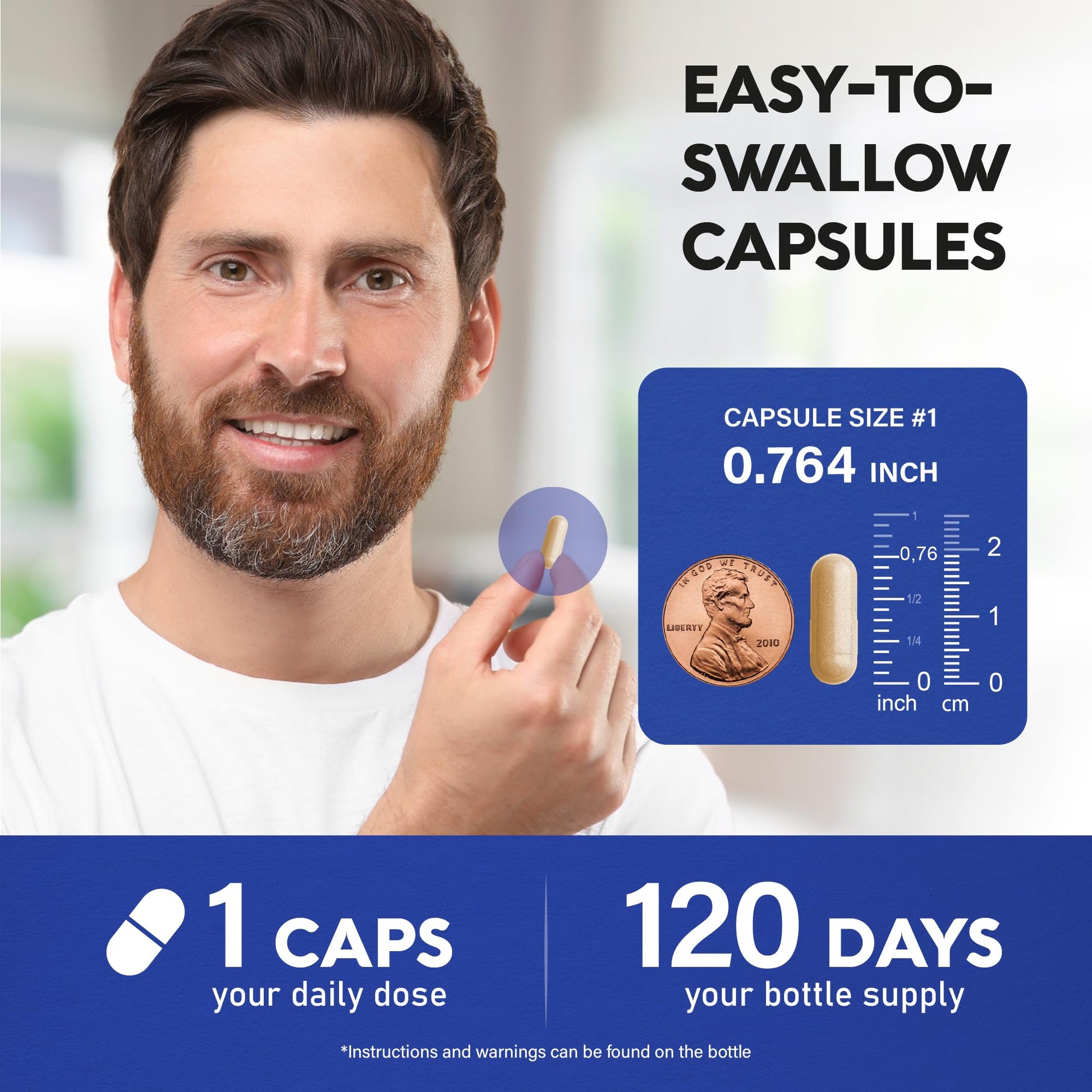 Frasco del multivitamínico con tapa