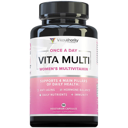 Frasco de multivitamínico VITA Multi para mujeres 90 cápsulas