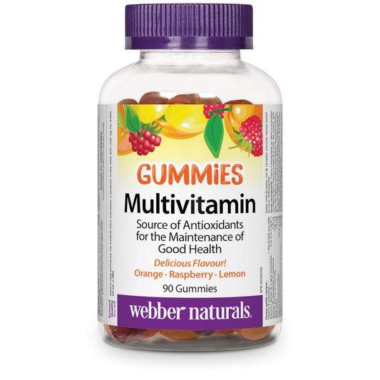 Frasco de multivitaminico Webber Naturals 90 gomitas