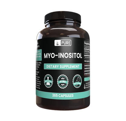 Frasco Myo-Inositol 365 cápsulas puro sin rellenos