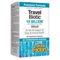 Frasco Natural Factors TravelBiotic probiótico vegano 60 cápsulas