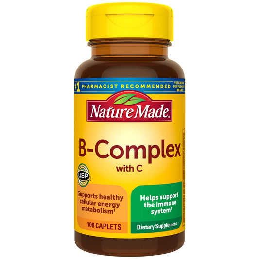 Frasco Nature Made Complejo B con Vitamina C 100 comprimidos