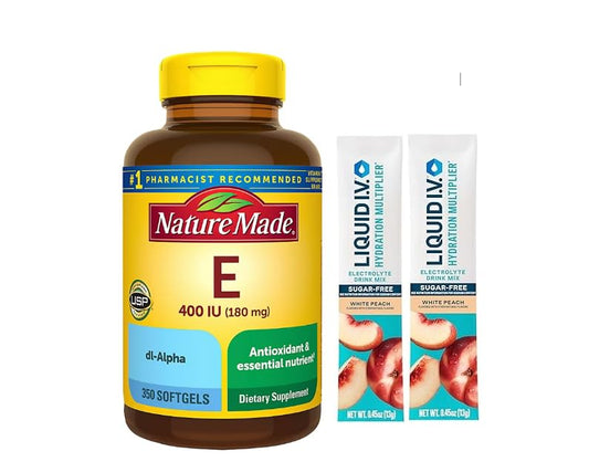 Frasco Nature Made vitamina E 400 UI 350 cápsulas
