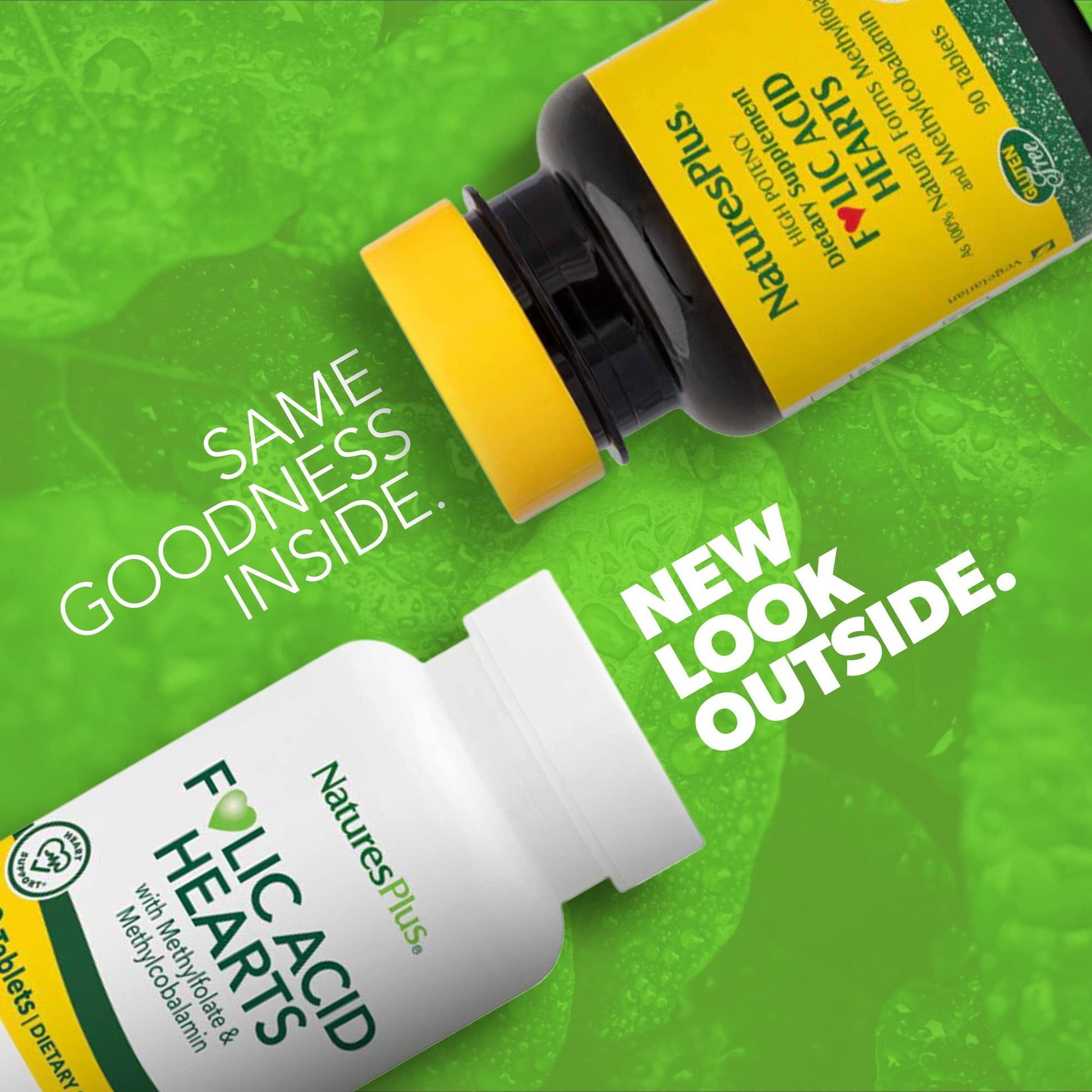 Frasco NaturesPlus ácido fólico 400mcg con B6 y B12