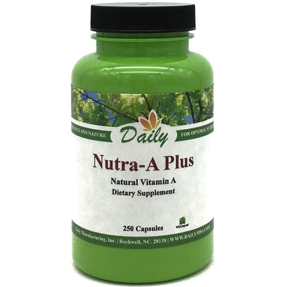 Frasco Nutra-A Plus vitamina A vegetariana Daily Manufacturing