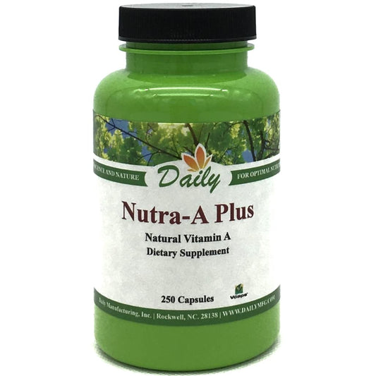Frasco Nutra-A Plus vitamina A vegetariana Daily Manufacturing