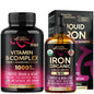 Frasco Nutraharmony vitaminas complejo B y hierro orgánico