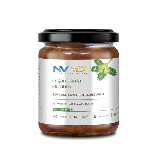 Frasco Nutravilla murabba amla orgánico 450 gramos