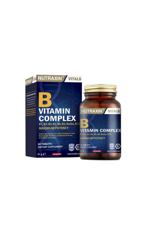 Frasco Nutraxin Vitamina B Complejo 60 cápsulas