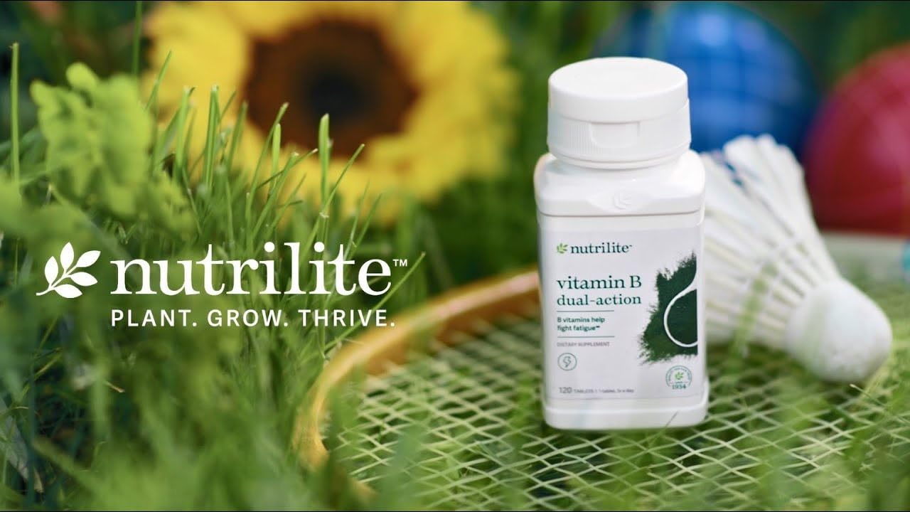 Frasco Nutrilite vitamina B 120 tabletas doble acción