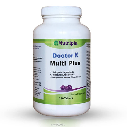 Frasco de Nutripia Dr. K Multi Plus con 240 tabletas