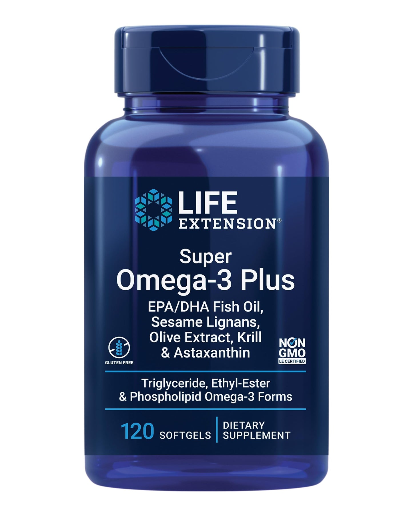 Frasco Omega-3 Plus EPA DHA Life Extension