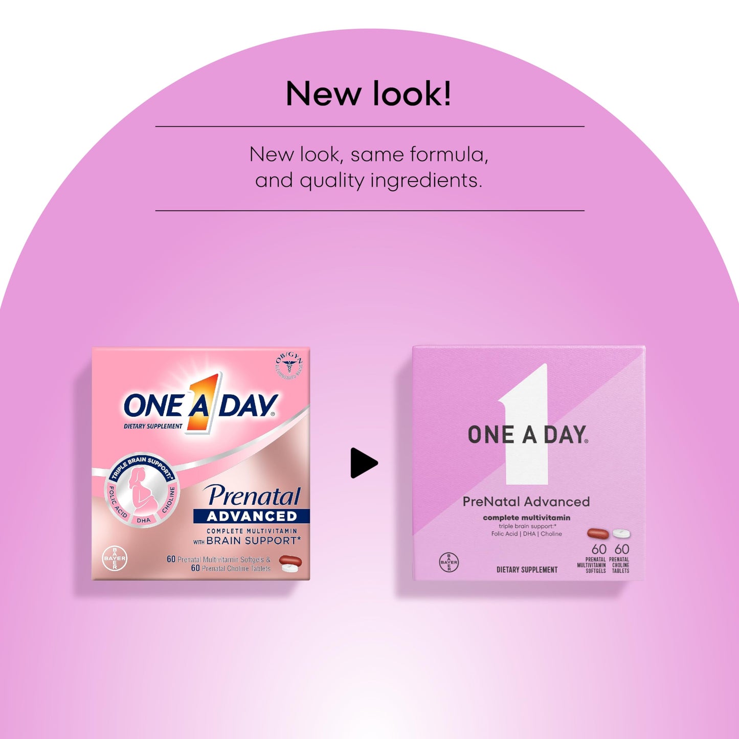 Frasco ONE A DAY Women's Prenatal Advanced vitaminas femininas